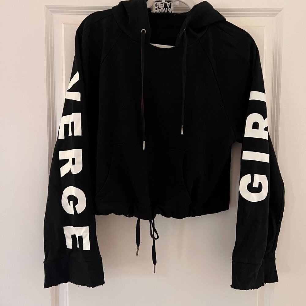 Pam & Gela cropped hooded sweatshirt